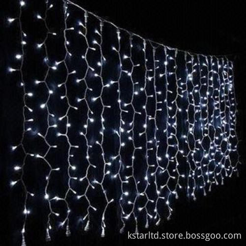 2 x 2m Curtain Light for Outdoor Use, with 400 Pieces White LED, Connectable, CE-/RoHS-approved